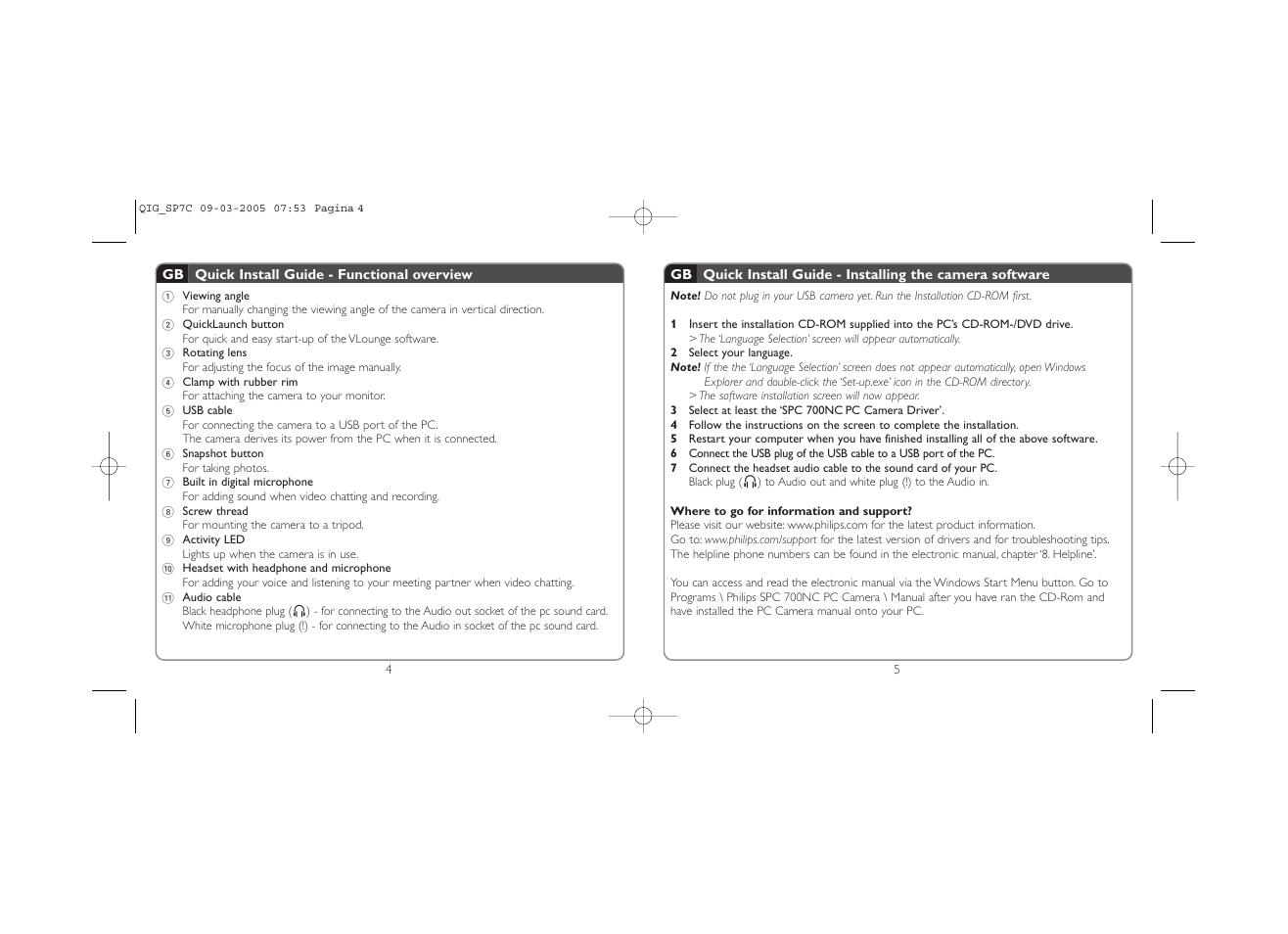 Philips SPC700NC/00 User Manual | Page 3 / 12