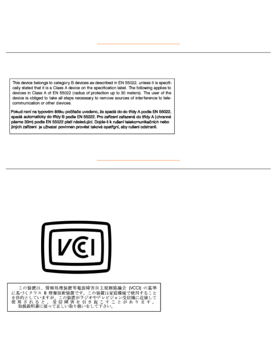 En 55022 compliance, Czech republic only), Vcci class 2 notice (japan only) | Philips 150MT2 User Manual | Page 62 / 123
