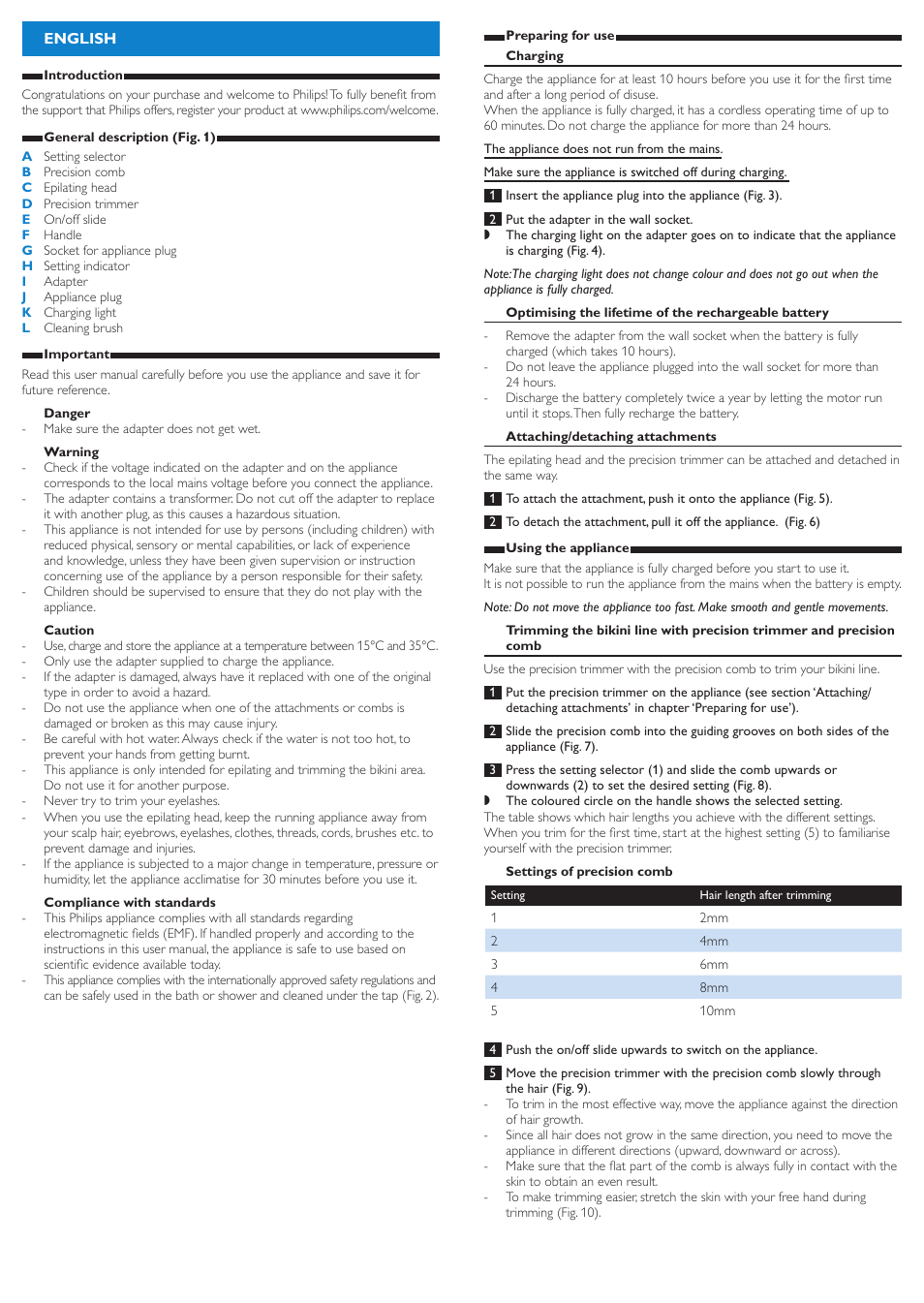 Philips HP6373 User Manual | Page 2 / 5