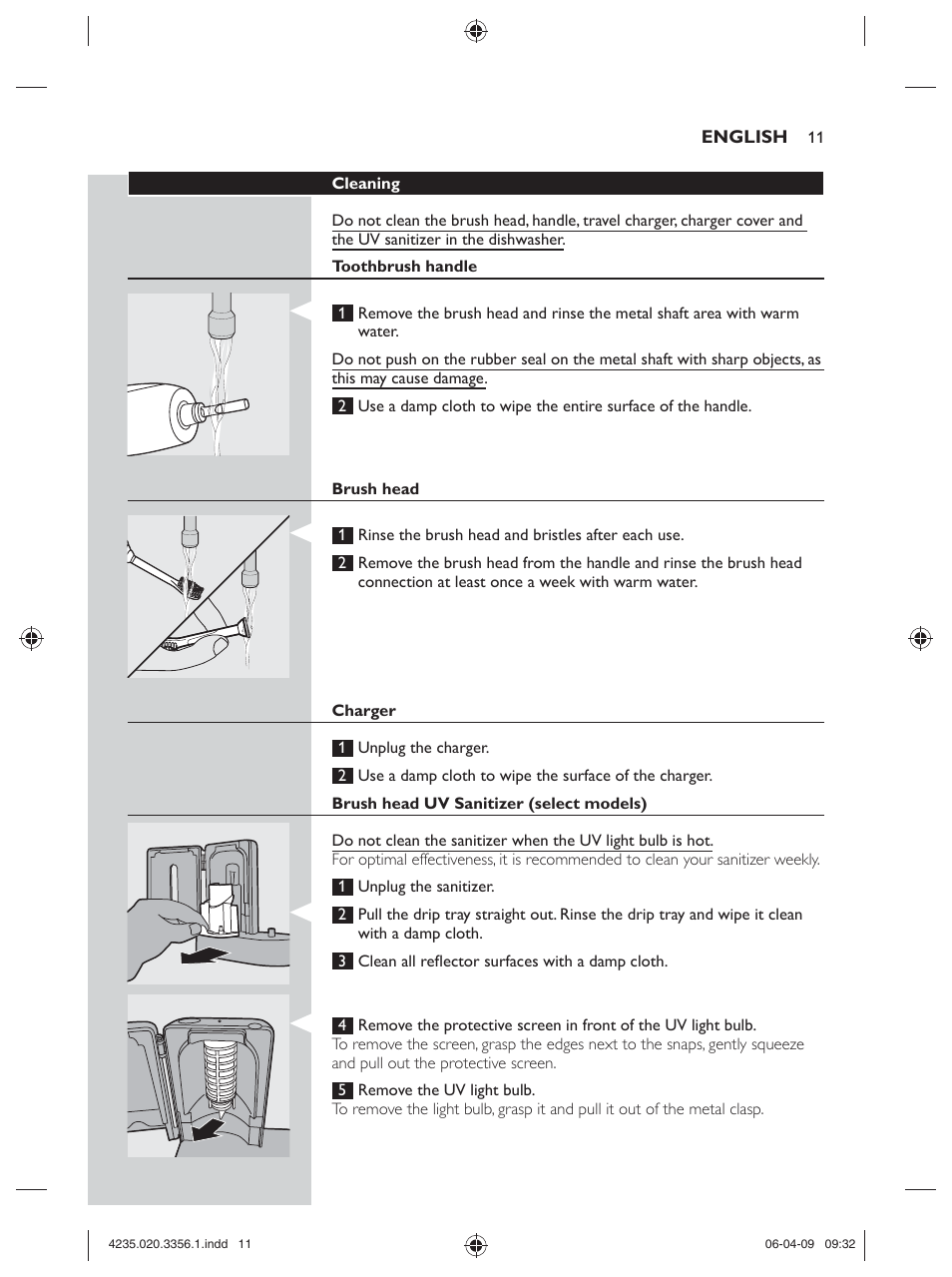 Philips sonicare HX6972/10 User Manual | Page 11 / 44