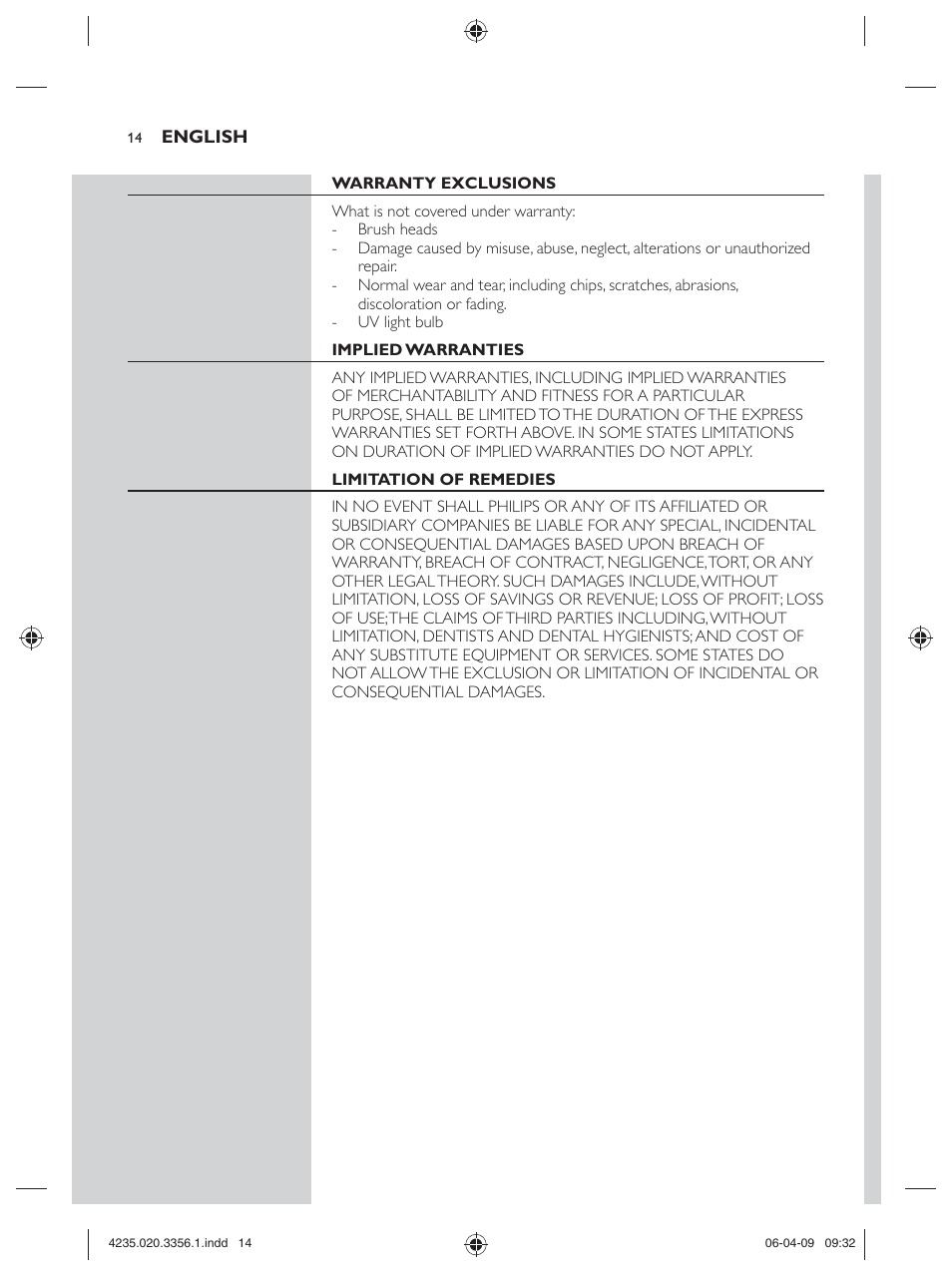 Philips sonicare HX6972/10 User Manual | Page 14 / 44