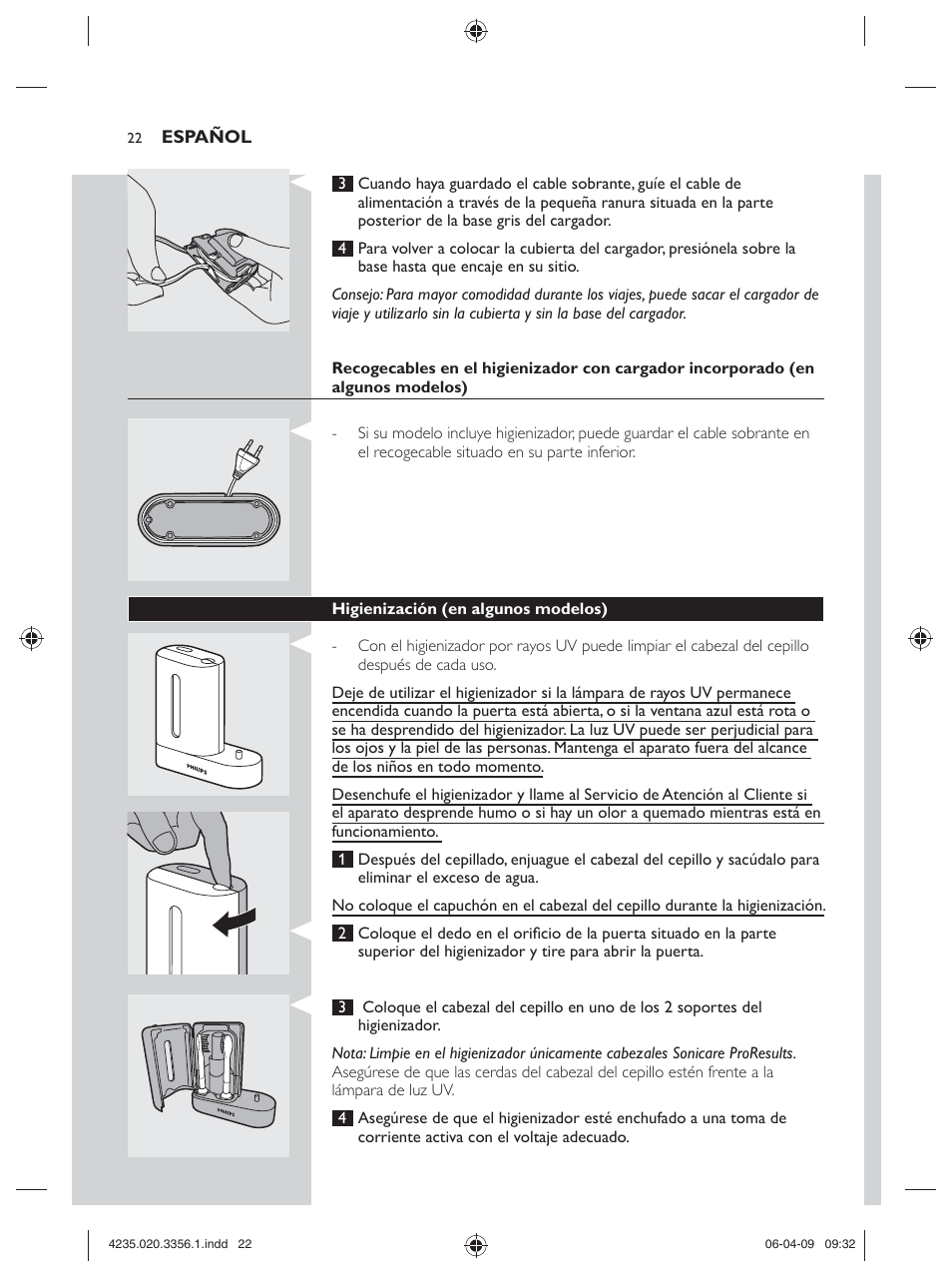 Philips sonicare HX6972/10 User Manual | Page 22 / 44