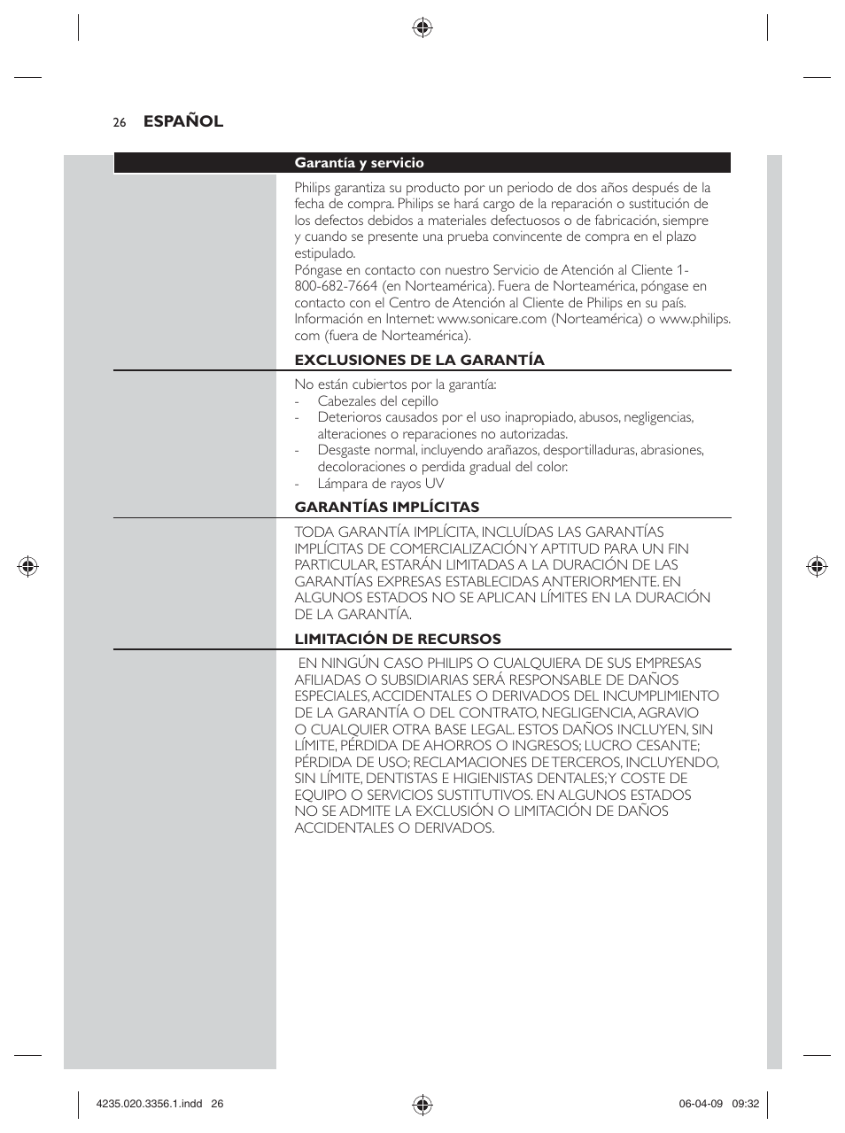 Philips sonicare HX6972/10 User Manual | Page 26 / 44