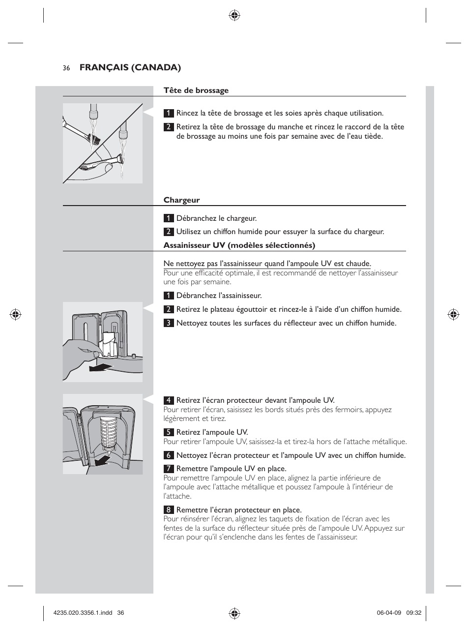 Philips sonicare HX6972/10 User Manual | Page 36 / 44