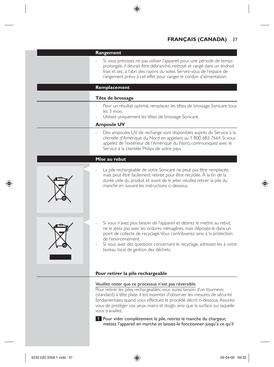 Philips sonicare HX6972/10 User Manual | Page 37 / 44