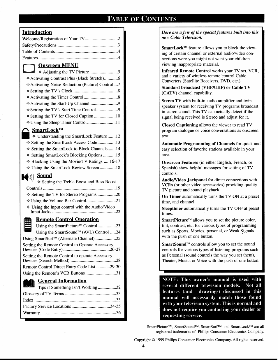 Philips XS2757CI User Manual | Page 4 / 36