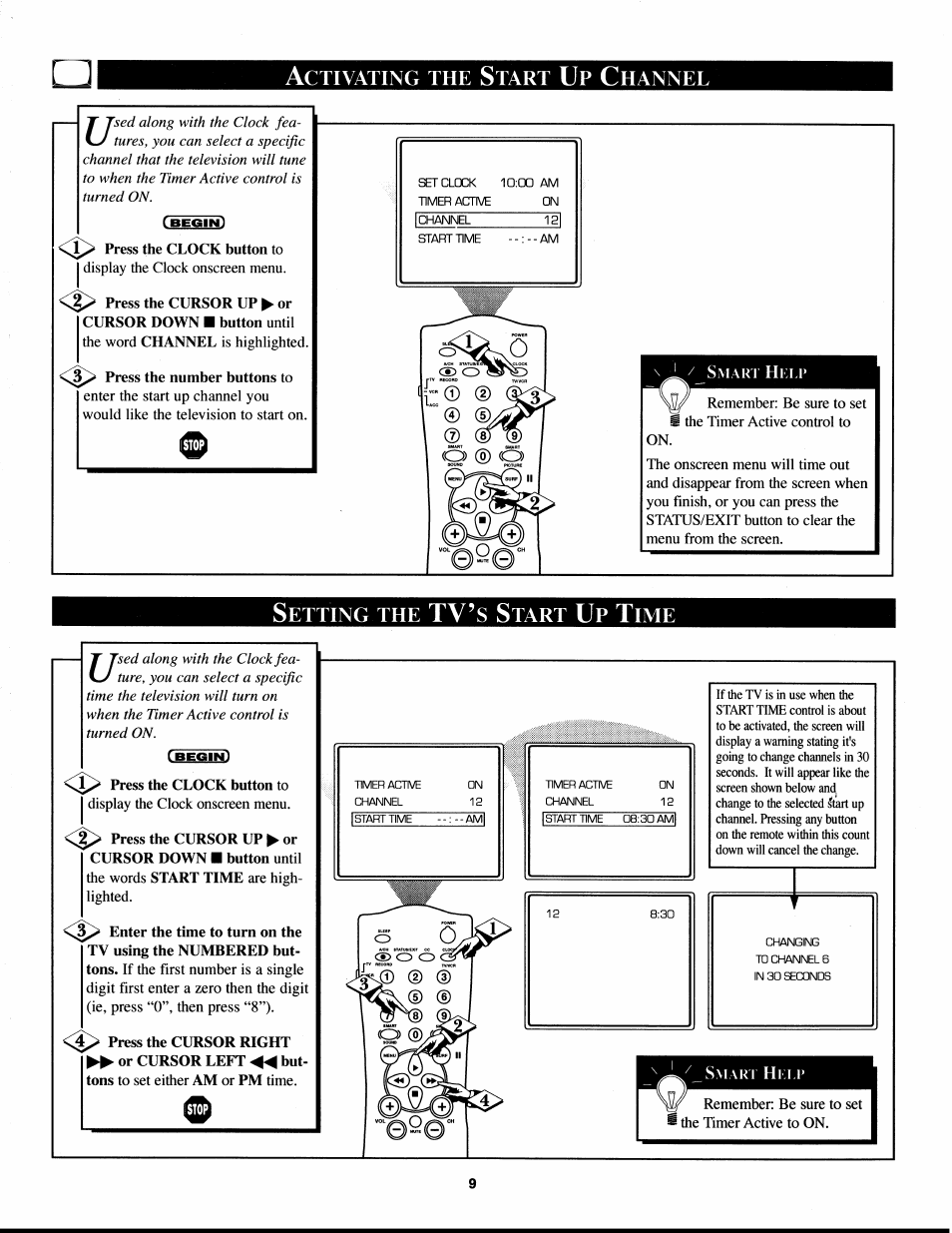 Press the number buttons to, Tv’s | Philips XS2757CI User Manual | Page 9 / 36