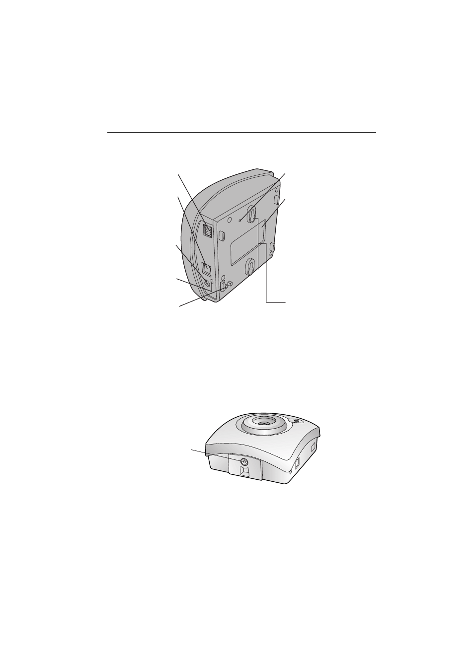 2rear view, 3bottom view, 2 rear view | 3 bottom view | Philips KX-HCM8 User Manual | Page 15 / 118