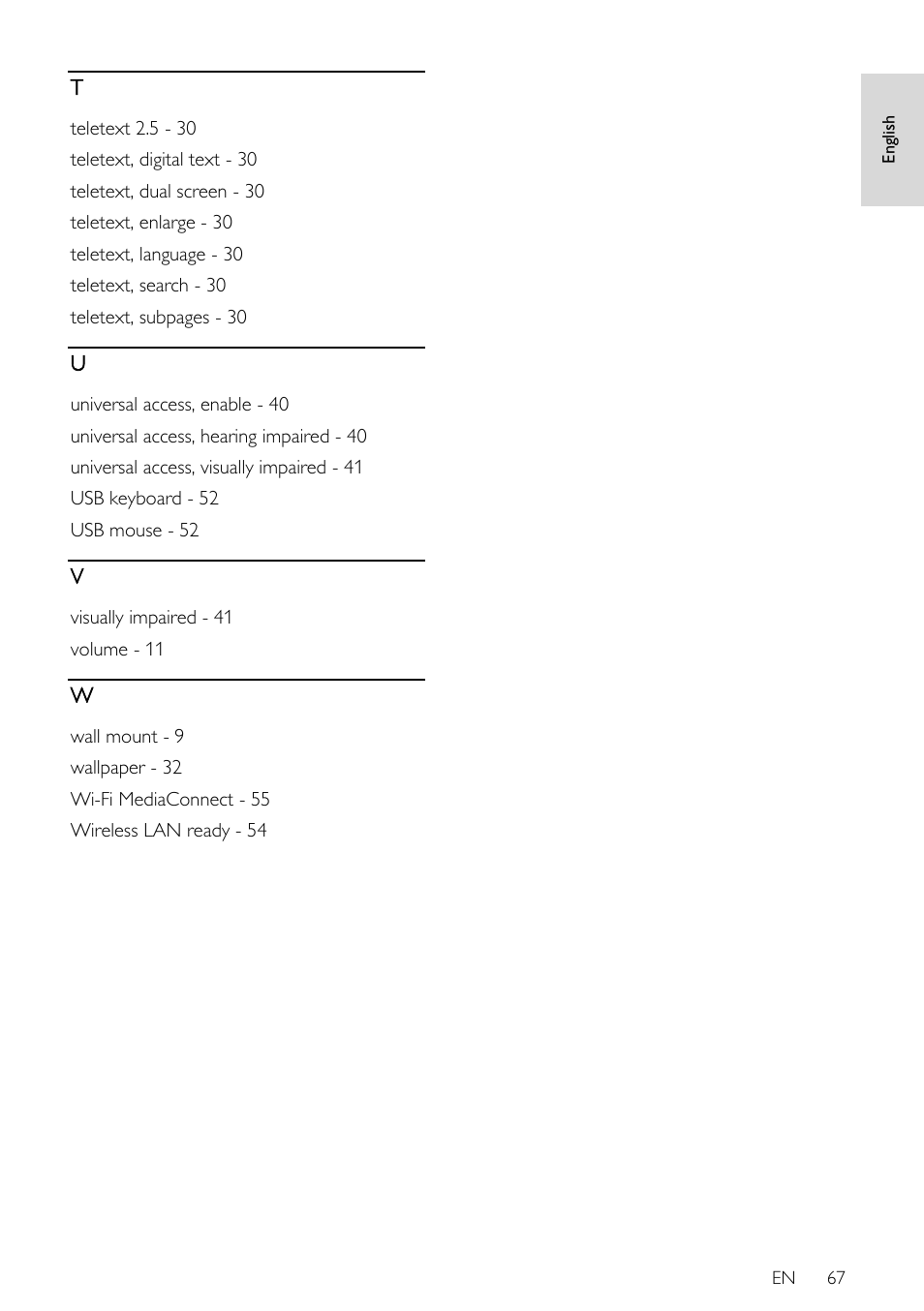 Philips 46PFL66X6H User Manual | Page 67 / 68