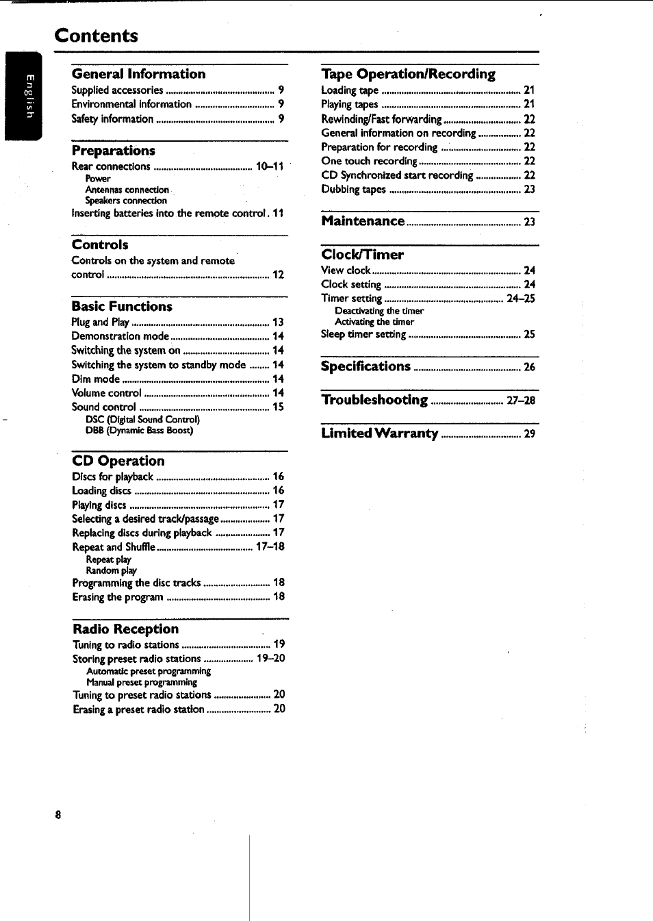 Philips MAS-300 User Manual | Page 8 / 30