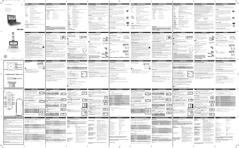 Philips PET707/00B User Manual | 3 pages