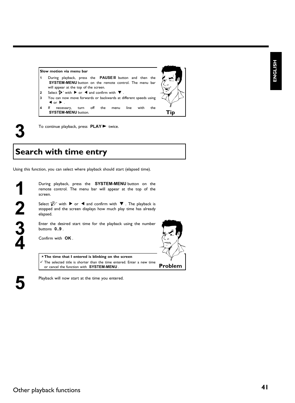 Search with time entry | Philips DVDR3370H User Manual | Page 53 / 122