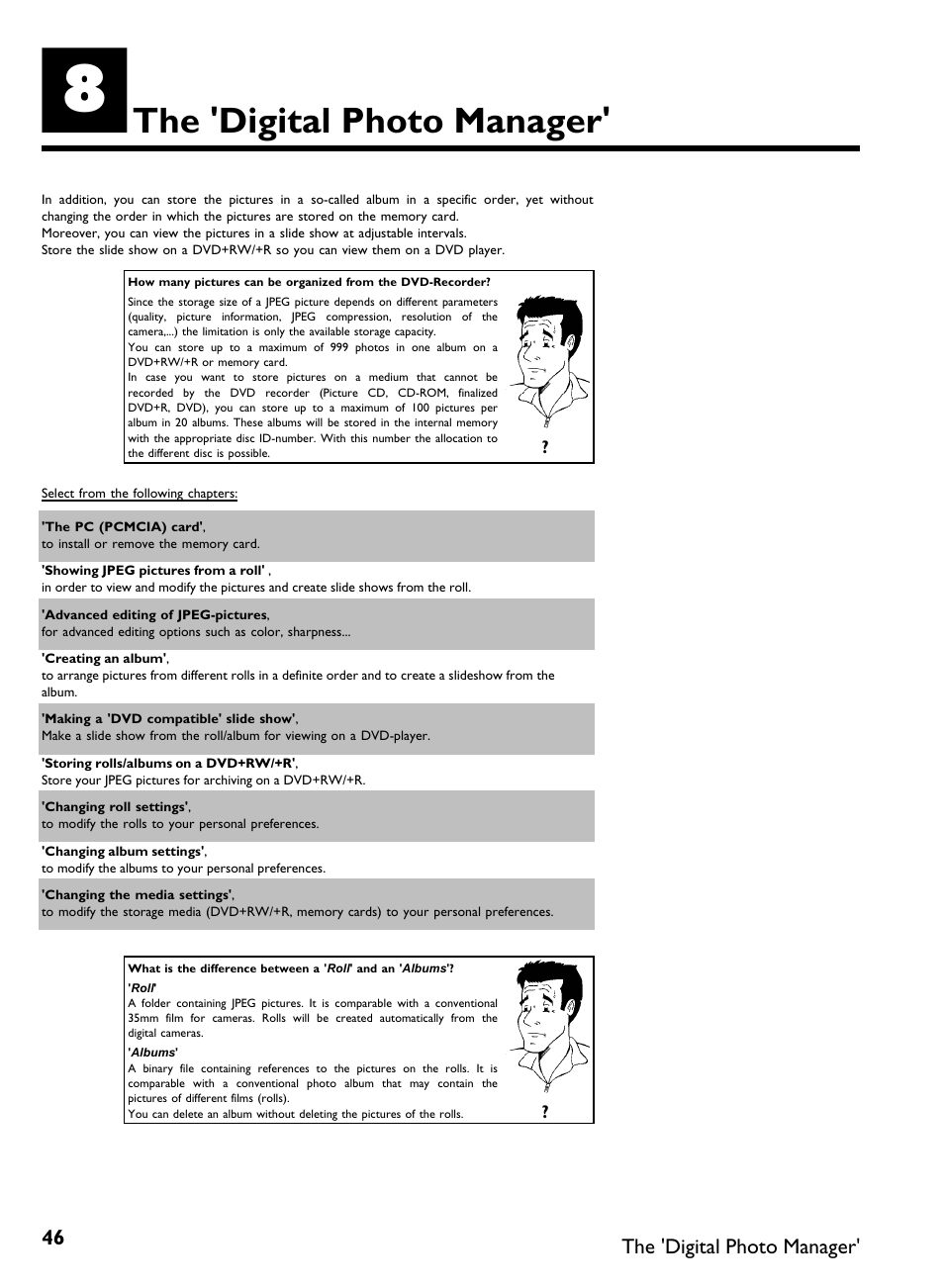 The 'digital photo manager | Philips DVDR3370H User Manual | Page 58 / 122