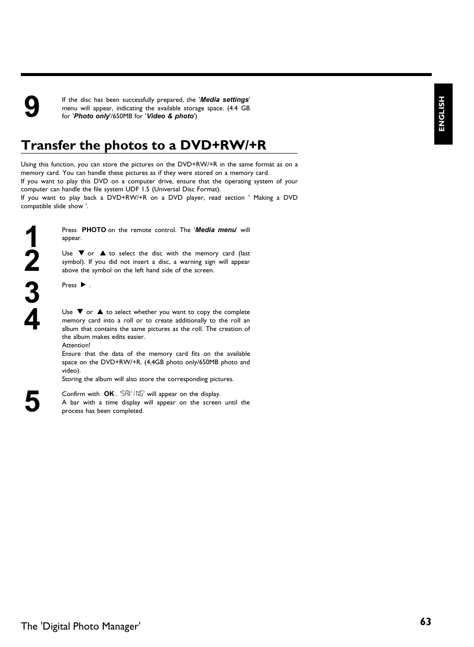 Philips DVDR3370H User Manual | Page 75 / 122