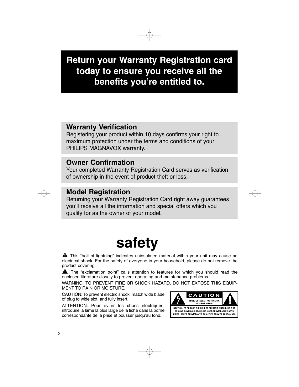 Safety, Know these, Symbols | Philips TP3675 User Manual | Page 2 / 48