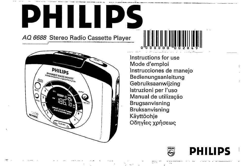 Philips AQ 6688/01 User Manual | 13 pages