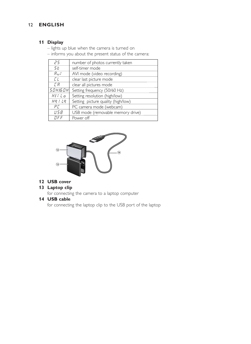 Philips ThumbCam DMVC1300K User Manual | Page 12 / 35