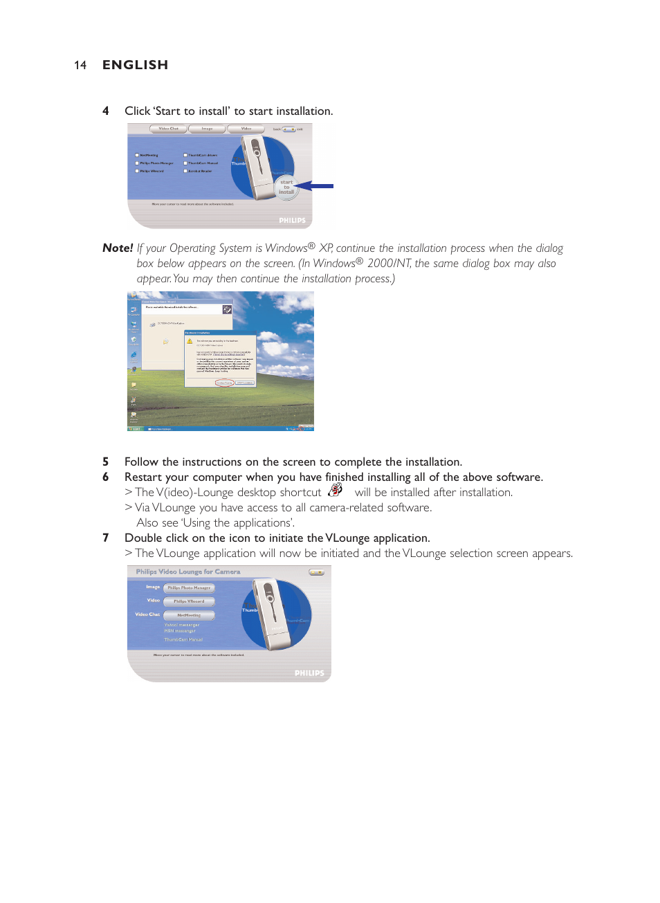 Philips ThumbCam DMVC1300K User Manual | Page 14 / 35