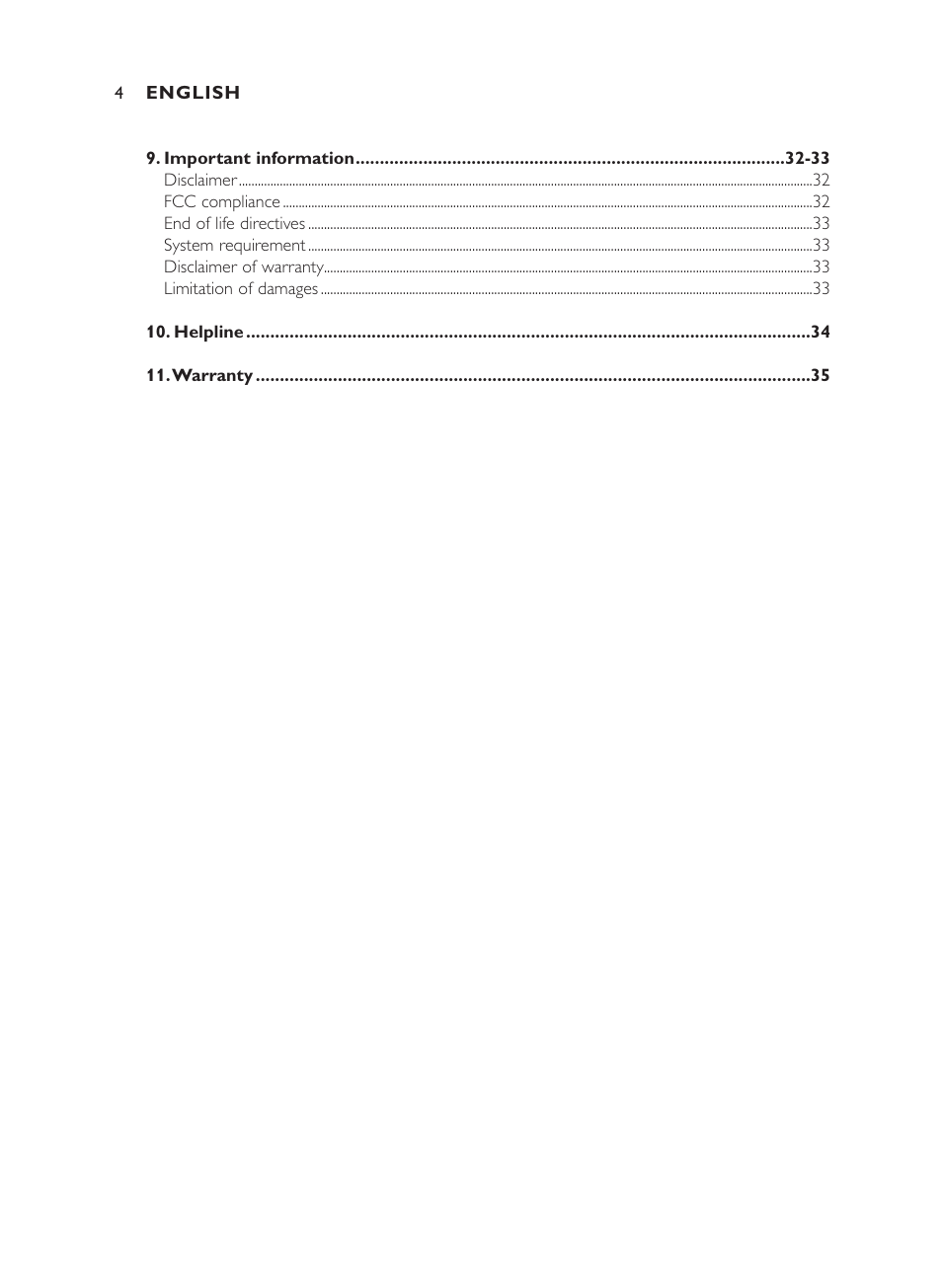 Philips ThumbCam DMVC1300K User Manual | Page 4 / 35