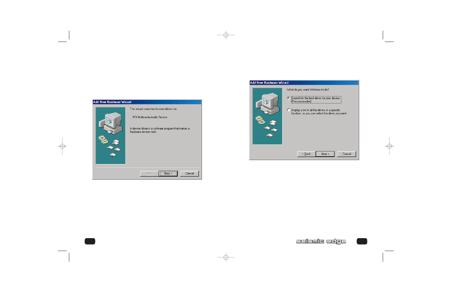 Installing seismic edge | Philips PSC705 User Manual | Page 10 / 34