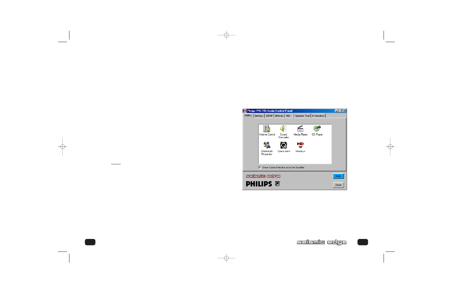 Control panel dsp special effects and algorithms | Philips PSC705 User Manual | Page 20 / 34