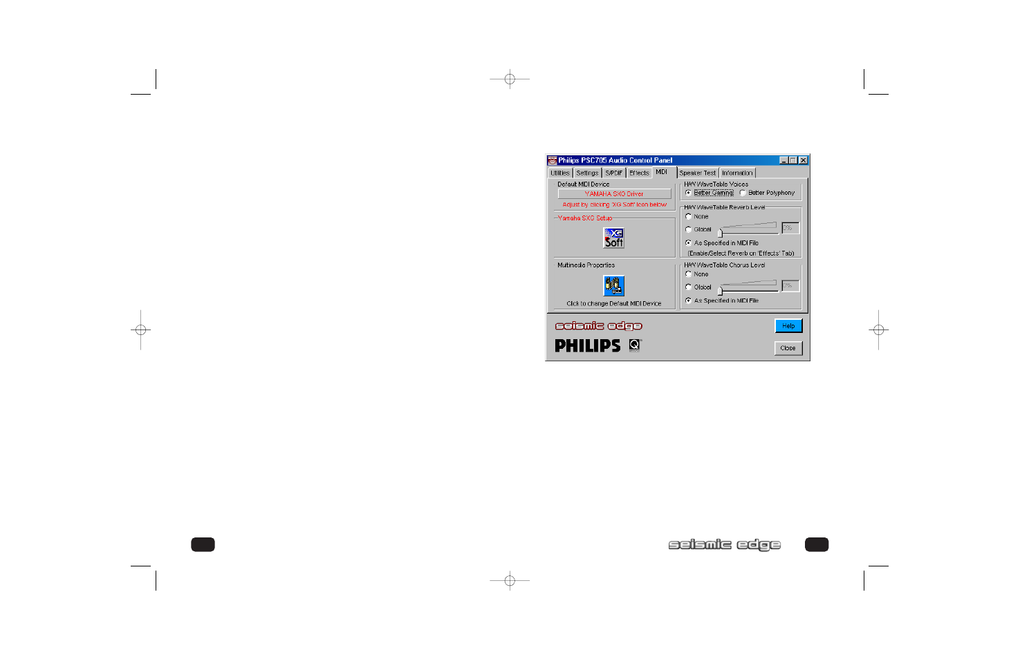 Control panel | Philips PSC705 User Manual | Page 25 / 34