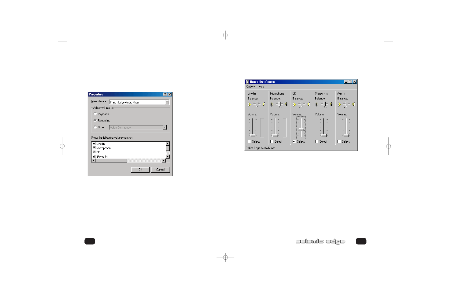 Recording source configuration | Philips PSC705 User Manual | Page 32 / 34