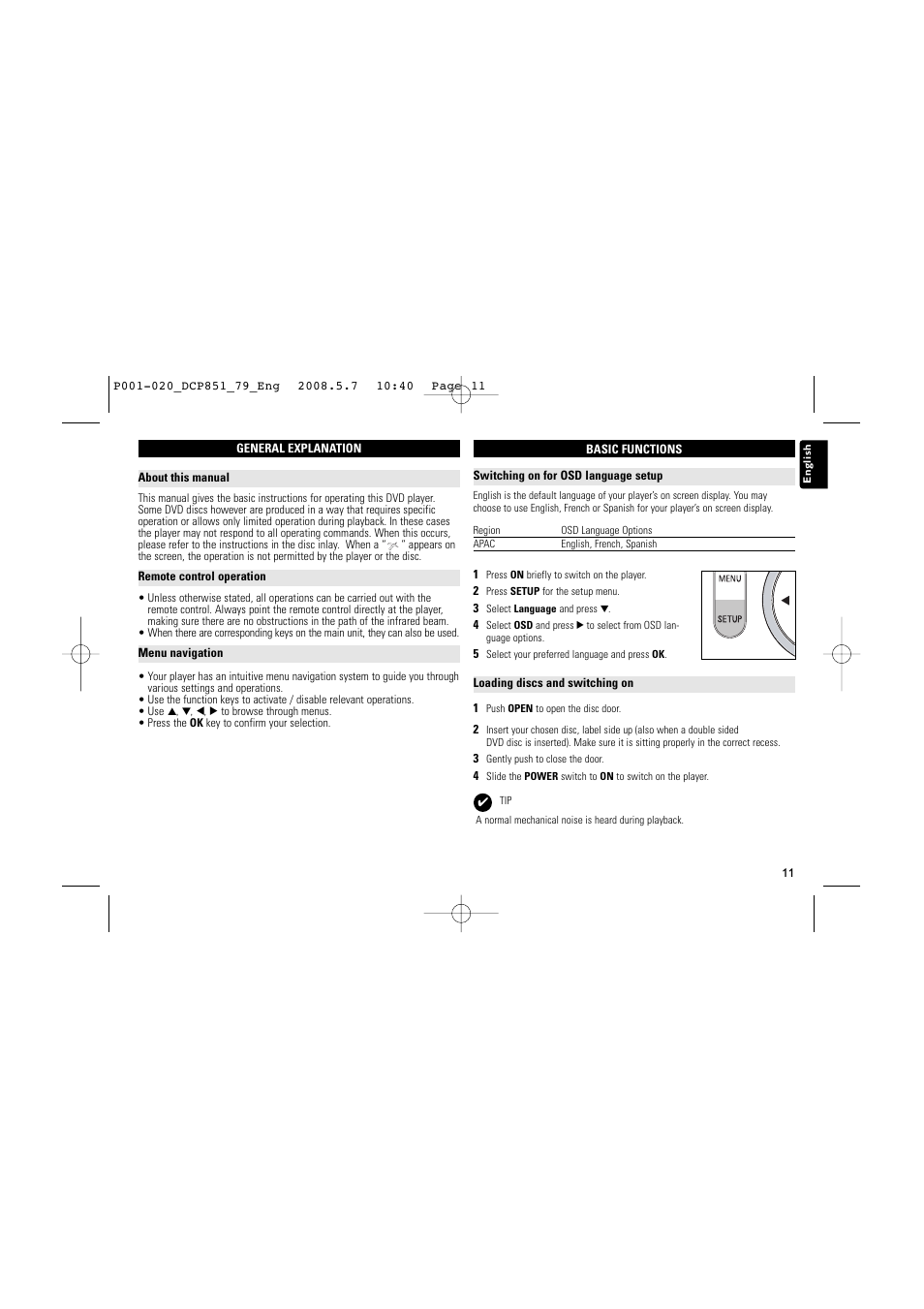 Philips DCP851 User Manual | Page 11 / 20