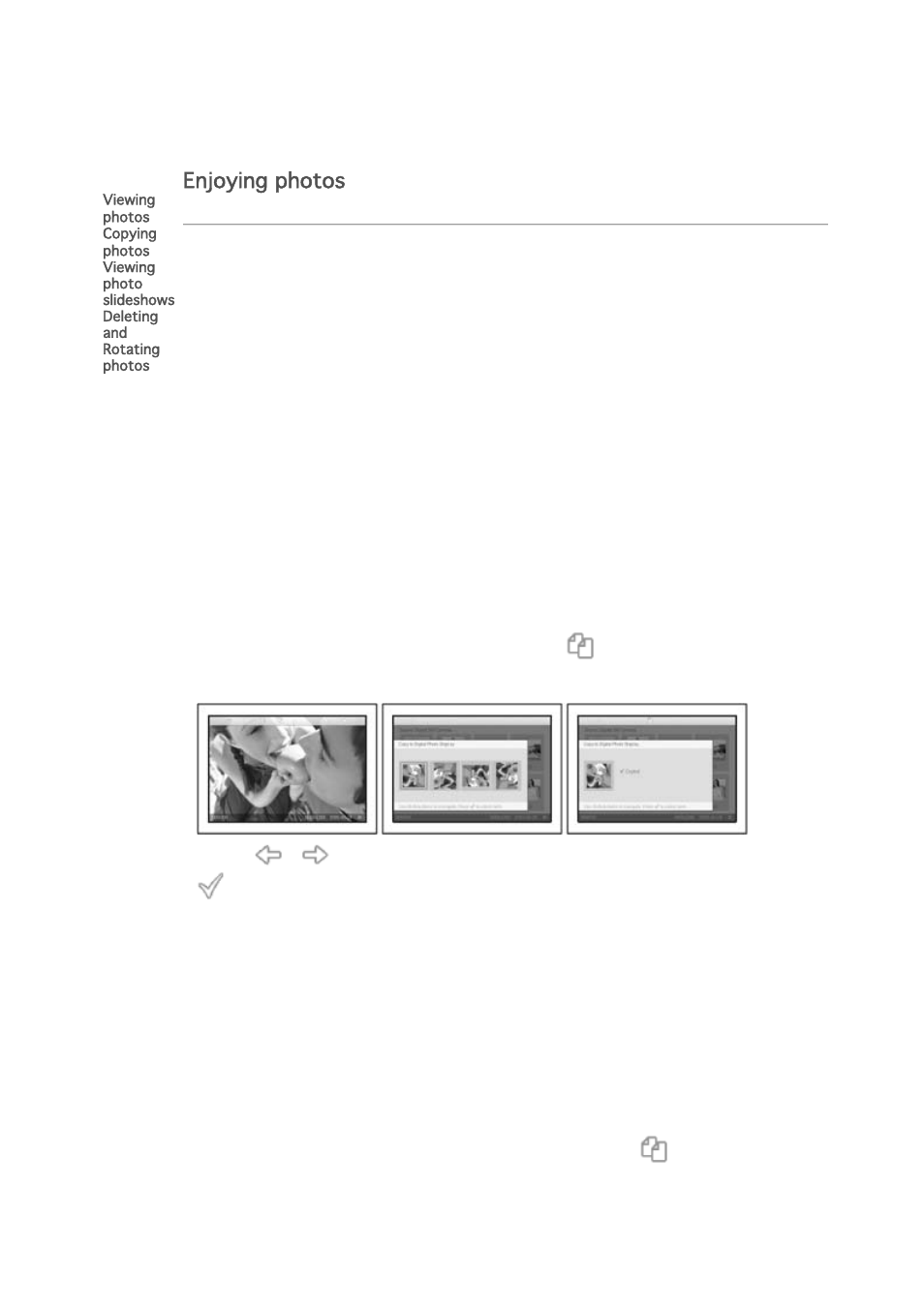 Enjoying photos | Philips 7FF1CWO User Manual | Page 11 / 49