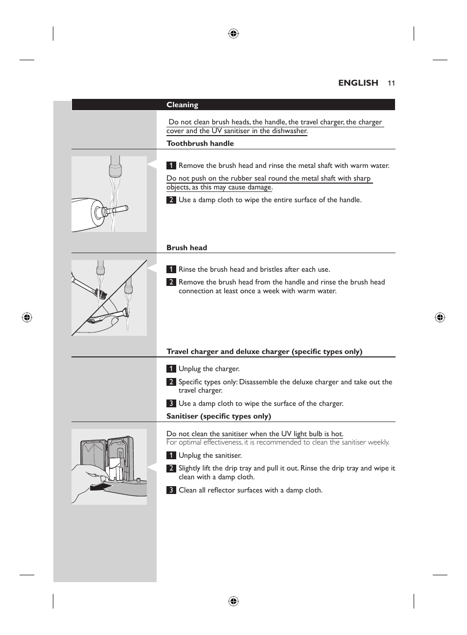 Philips FLEXCARE00 HX6911 User Manual | Page 11 / 64