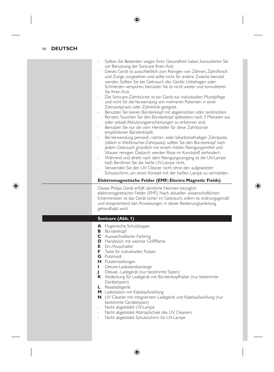 Philips FLEXCARE00 HX6911 User Manual | Page 16 / 64