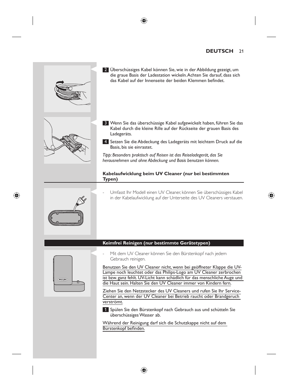 Philips FLEXCARE00 HX6911 User Manual | Page 21 / 64