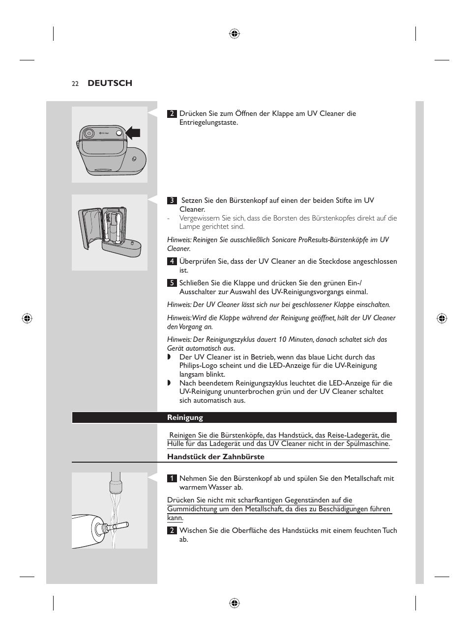 Philips FLEXCARE00 HX6911 User Manual | Page 22 / 64