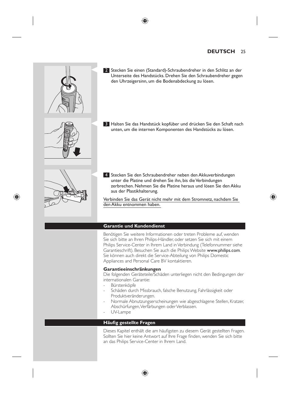 Philips FLEXCARE00 HX6911 User Manual | Page 25 / 64