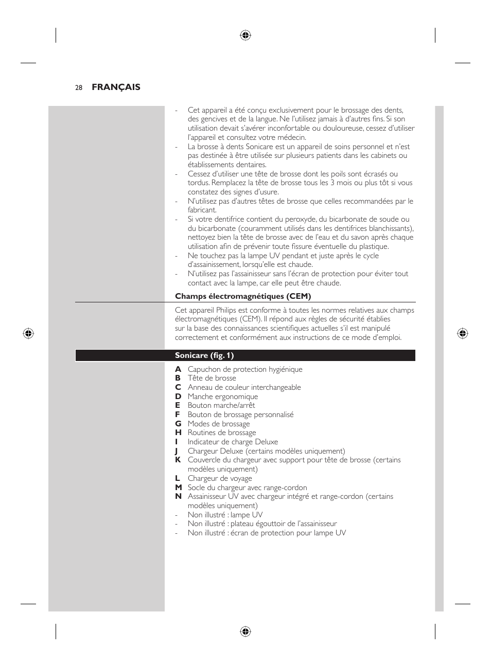 Philips FLEXCARE00 HX6911 User Manual | Page 28 / 64