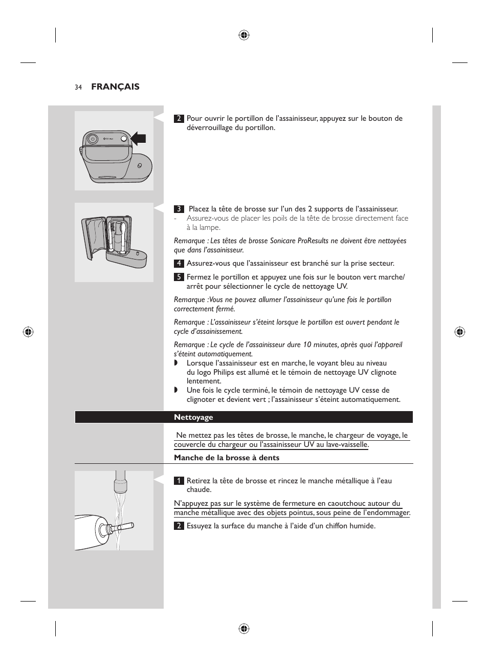 Philips FLEXCARE00 HX6911 User Manual | Page 34 / 64