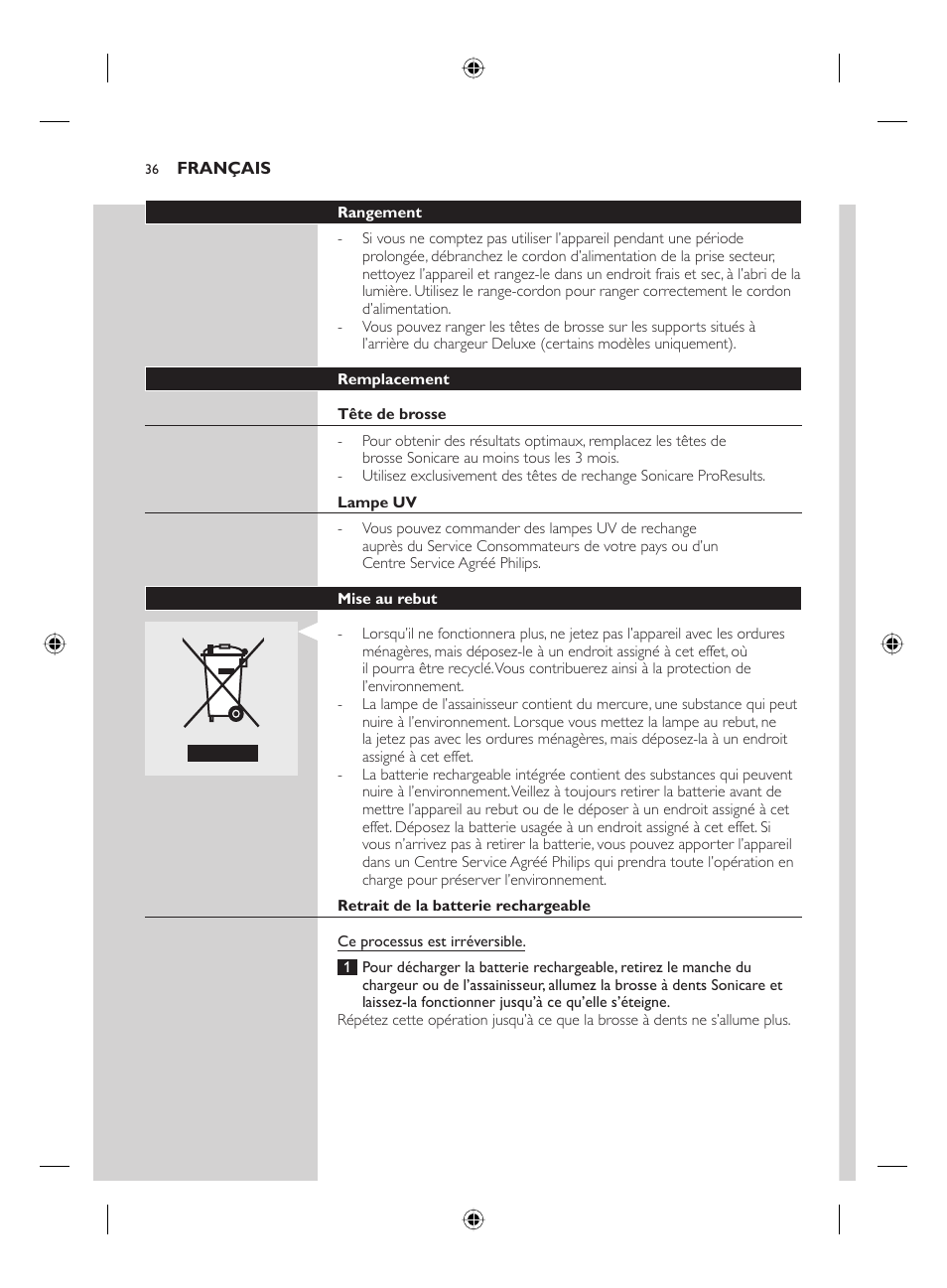 Philips FLEXCARE00 HX6911 User Manual | Page 36 / 64