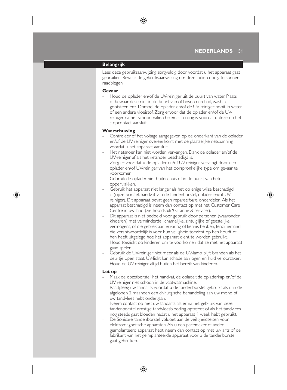 Philips FLEXCARE00 HX6911 User Manual | Page 51 / 64