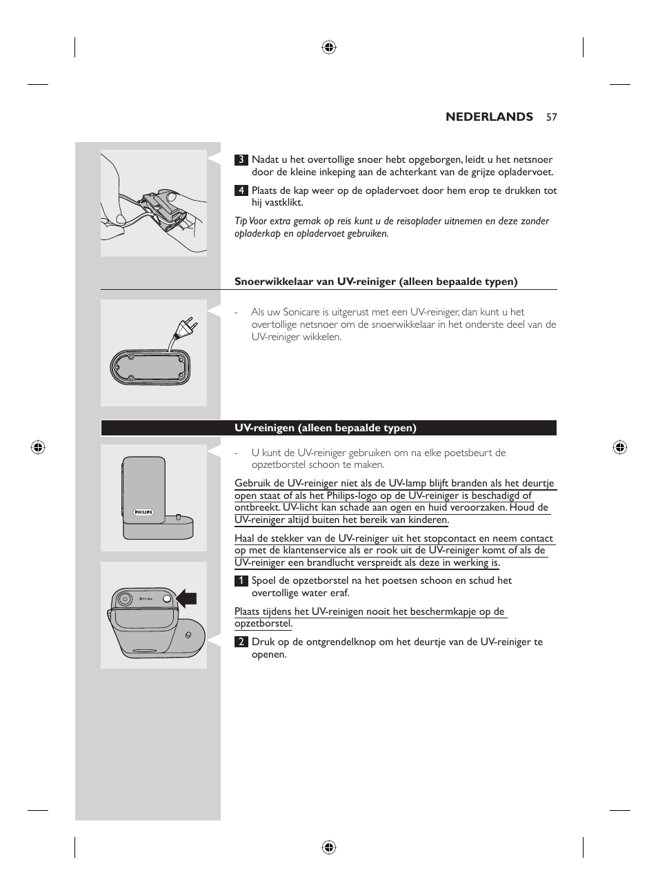 Philips FLEXCARE00 HX6911 User Manual | Page 57 / 64