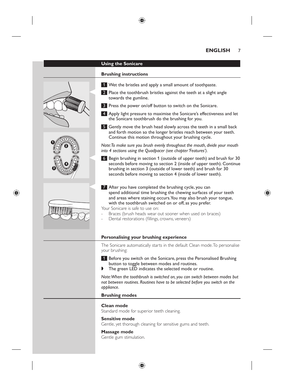 Philips FLEXCARE00 HX6911 User Manual | Page 7 / 64