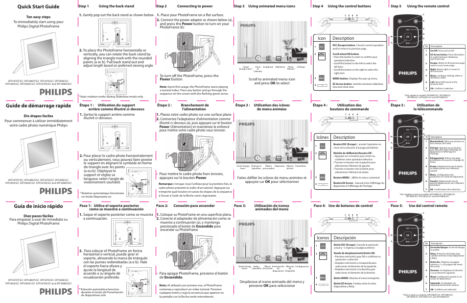 Philips SPF3400C/G7 User Manual | 2 pages