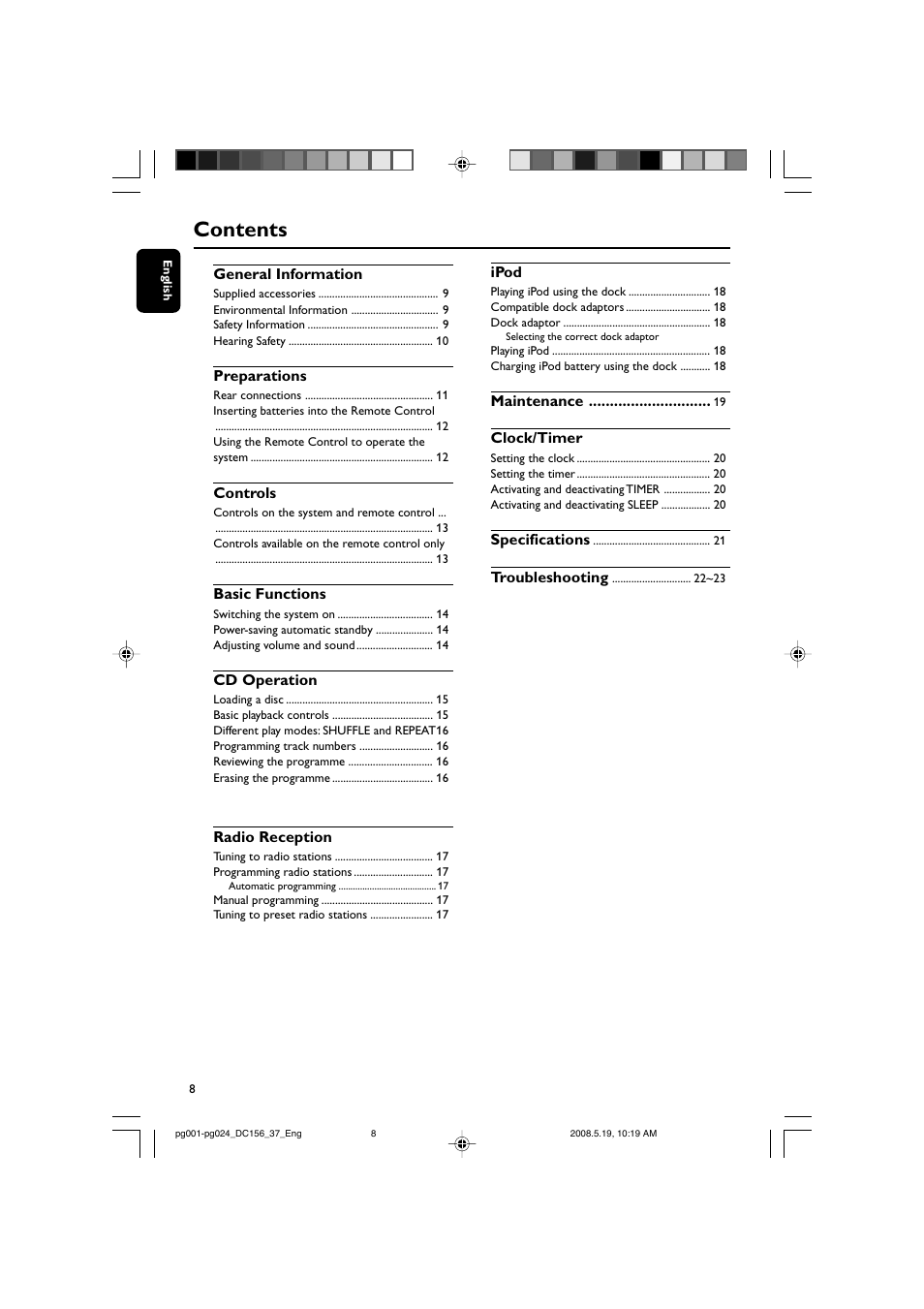 Philips DC156 User Manual | Page 8 / 24