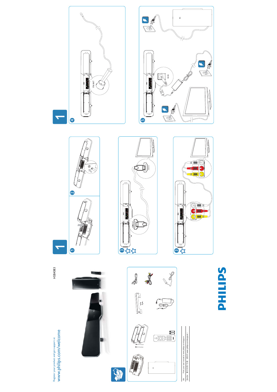 Philips HSB4383/93 User Manual | 2 pages