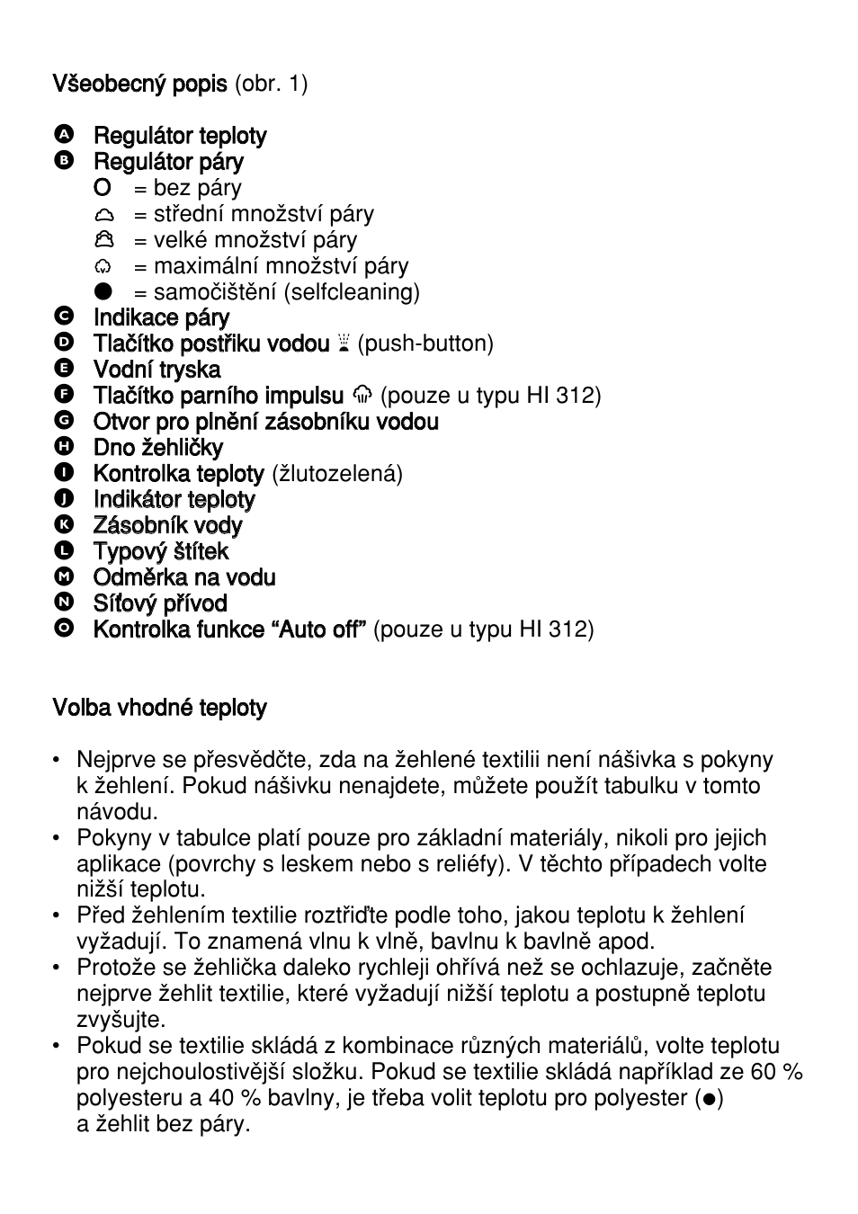 Philips HI 312 User Manual | Page 30 / 116