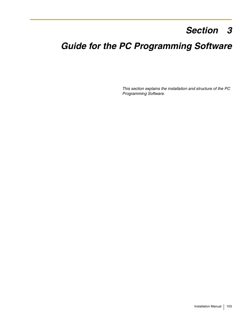 Guide for the pc programming software, 3 guide for the pc programming software | Philips KX-TAW848 User Manual | Page 103 / 128