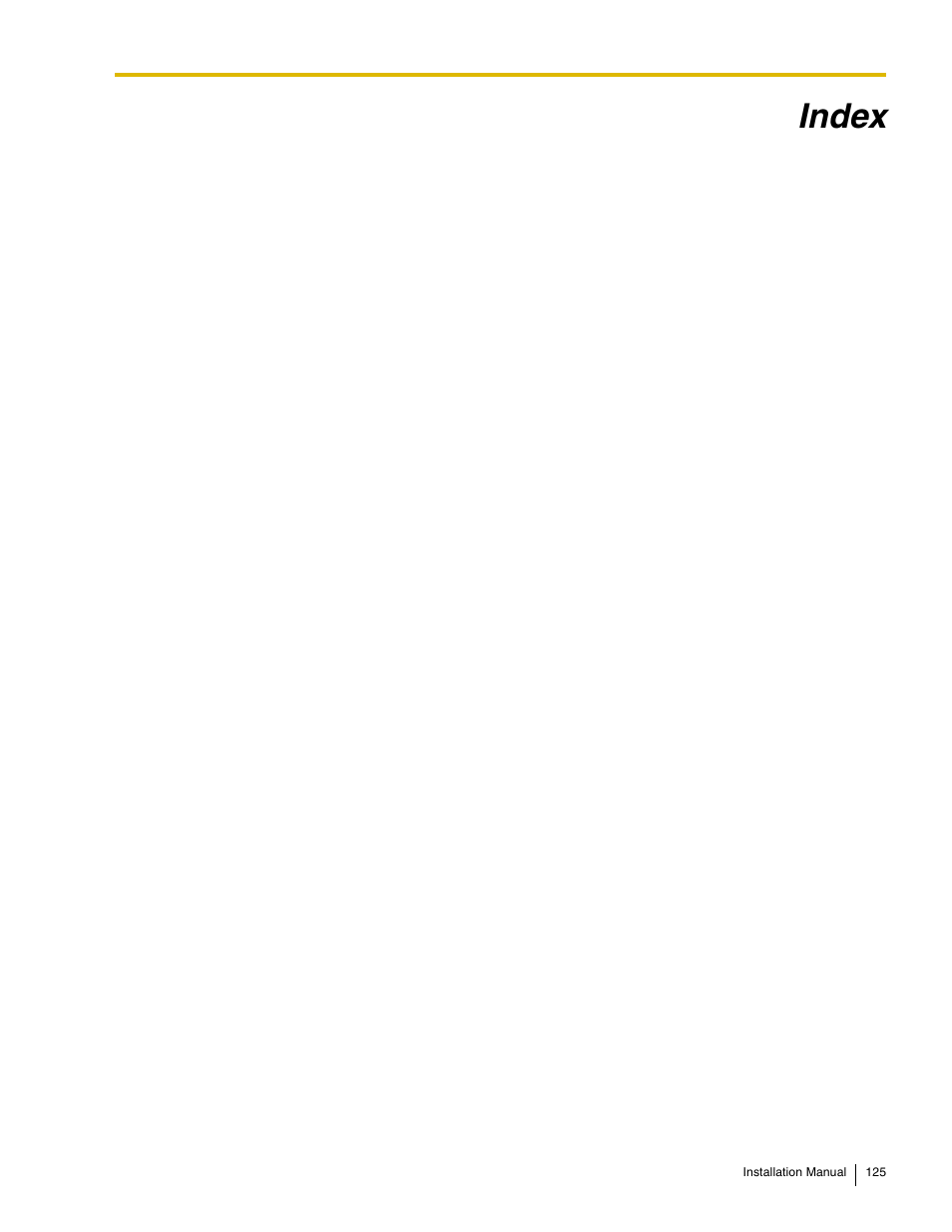 Index | Philips KX-TAW848 User Manual | Page 125 / 128