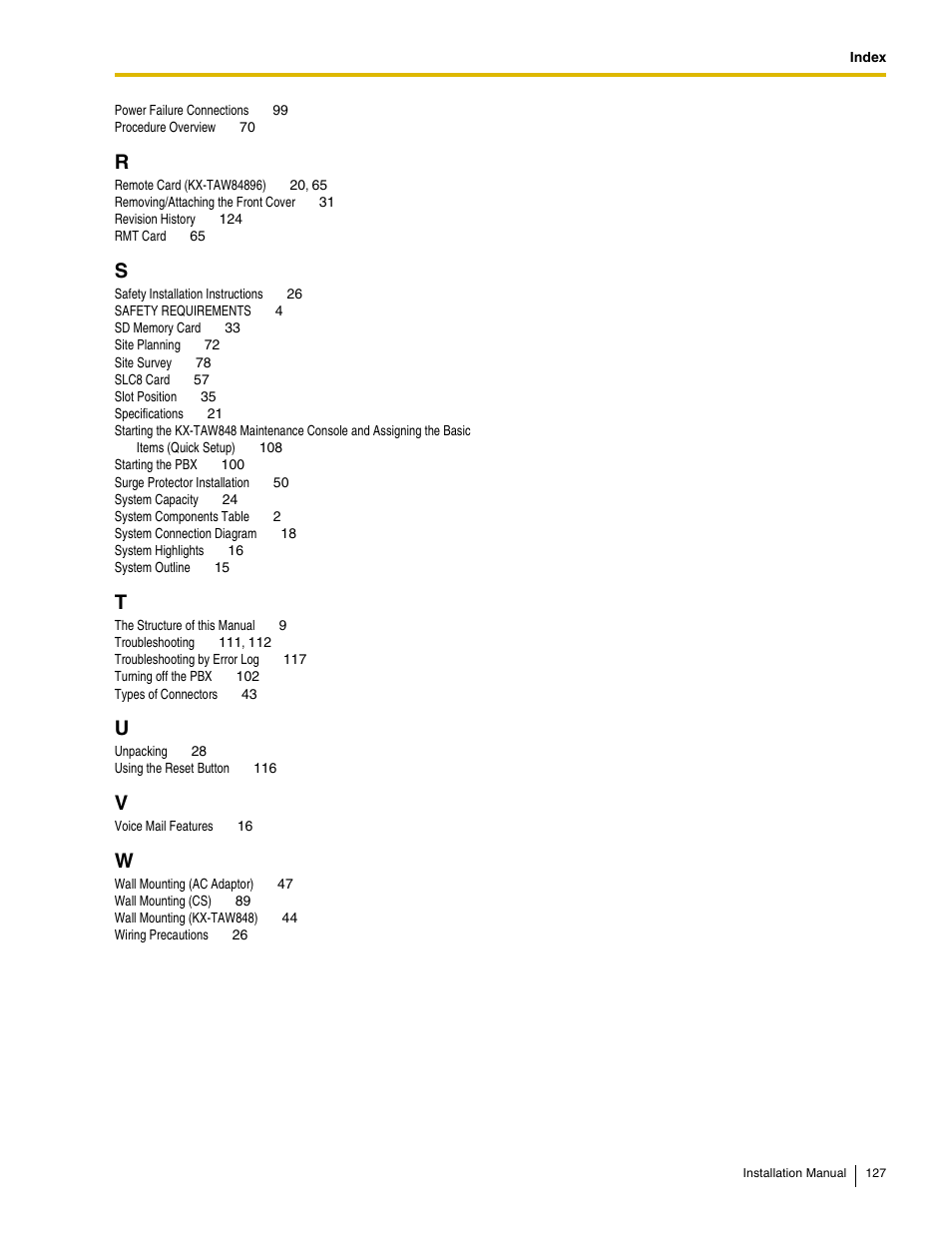 Philips KX-TAW848 User Manual | Page 127 / 128