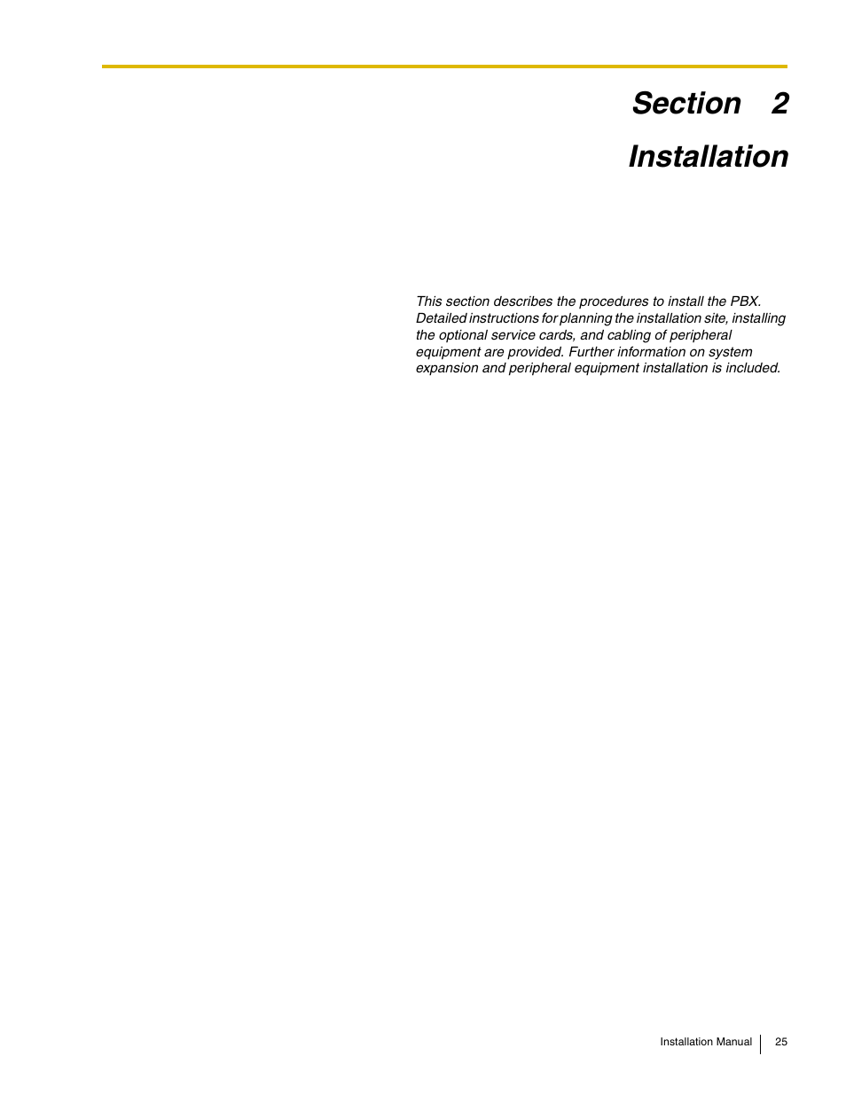 Installation, 2 installation | Philips KX-TAW848 User Manual | Page 25 / 128