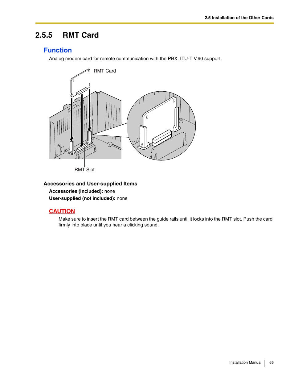 5 rmt card, Function | Philips KX-TAW848 User Manual | Page 65 / 128