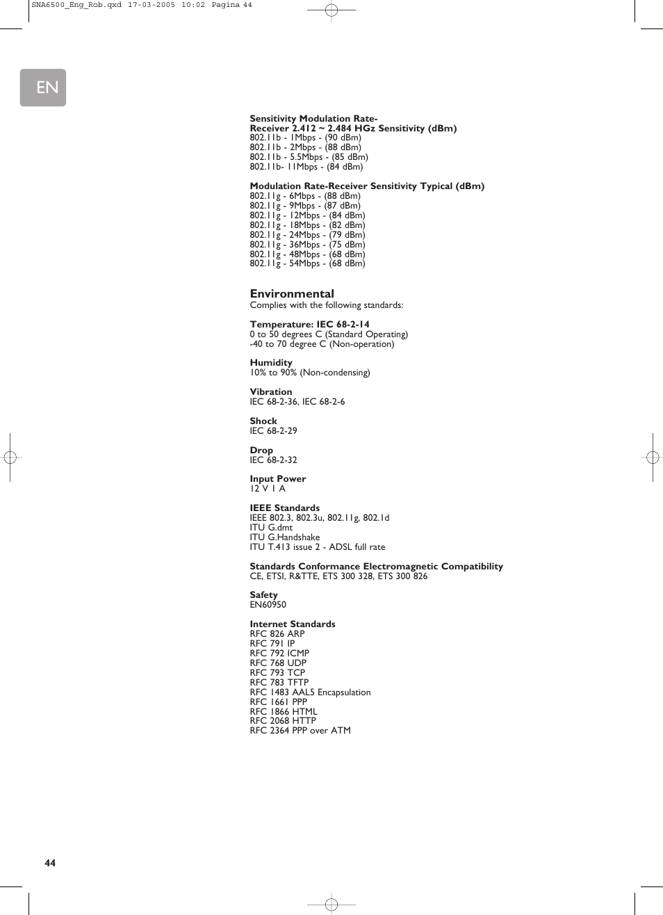 Philips SNA6500 User Manual | Page 44 / 47